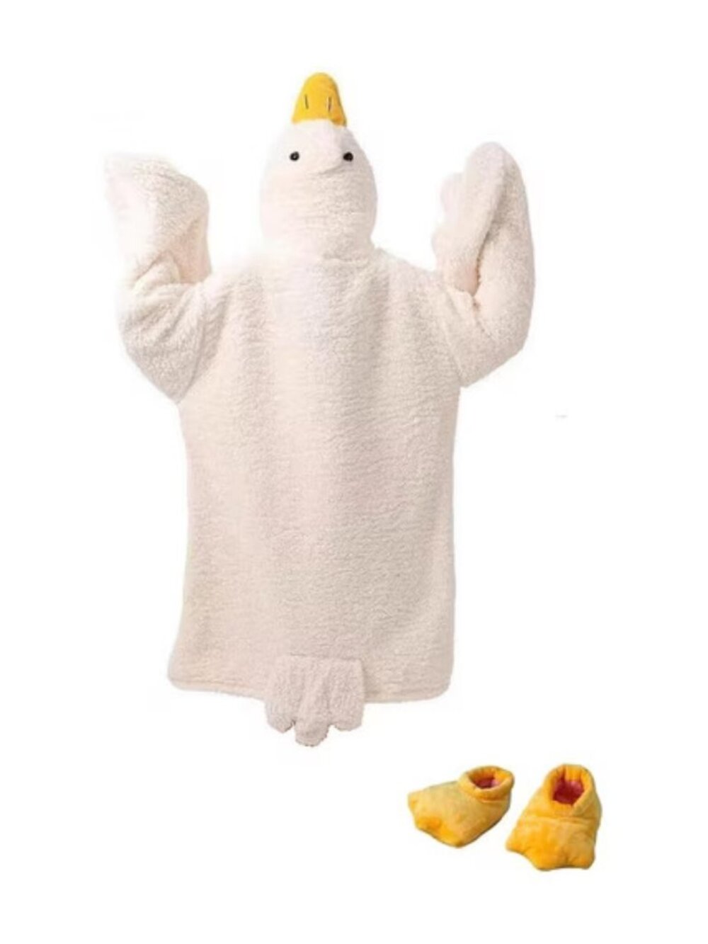 Goose Blanket Hoodie  Adult & Kid,Oversized Warm Duck Wearable Hoodie Blanket